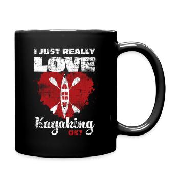 Kayak - Full Colour Mug - black - Right