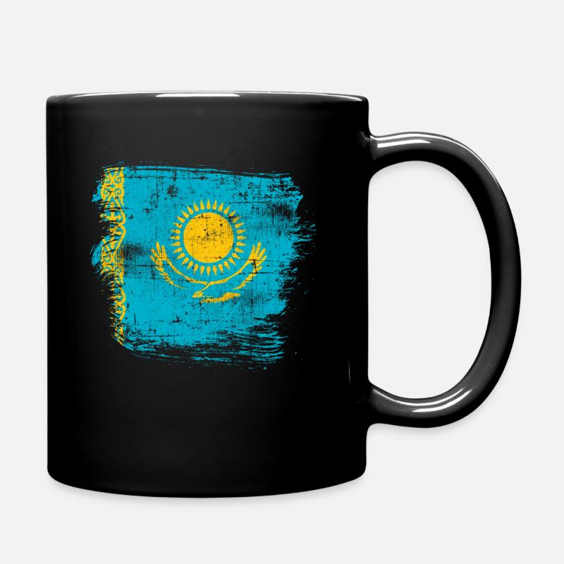 Kasachstan - Tasse einfarbig - Schwarz