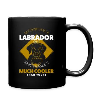 Labrador - Tasse einfarbig - Schwarz - Rechts