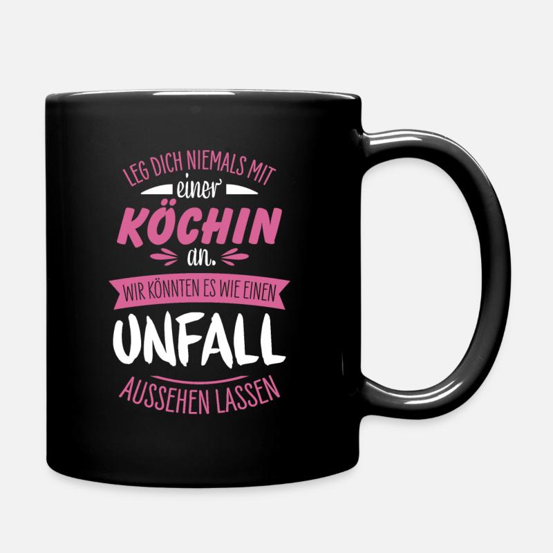 Köchin - Tasse einfarbig - Schwarz