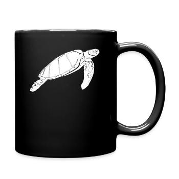 Turtle - Full Colour Mug - black - Right