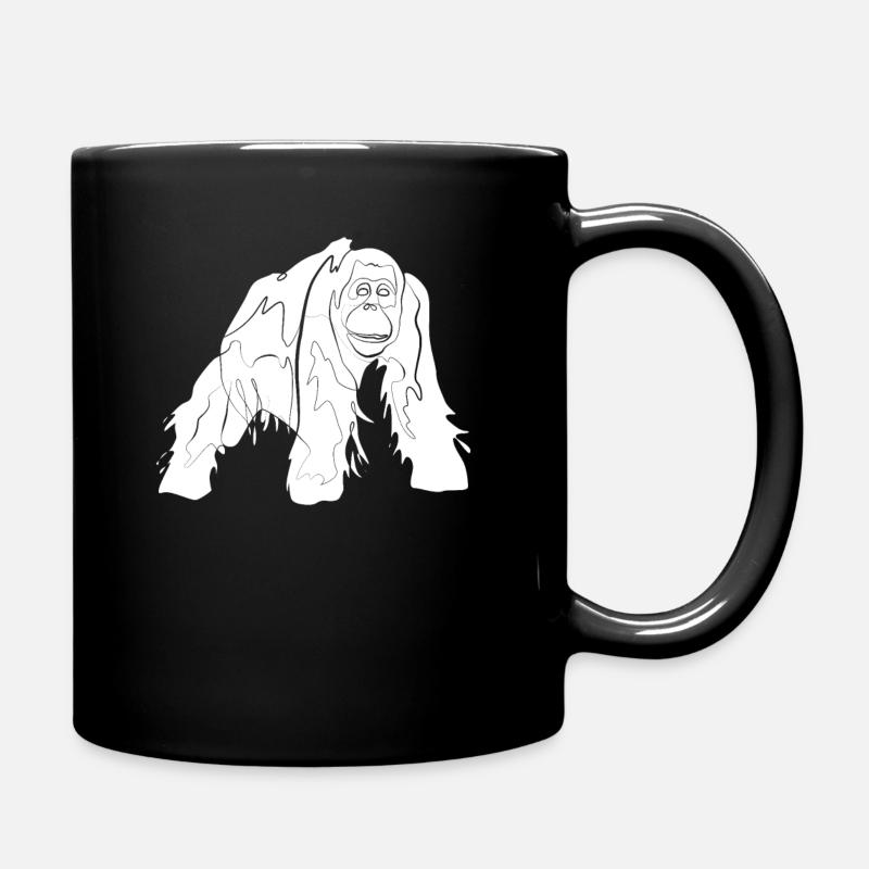 Orang Utan - Tasse einfarbig - Schwarz
