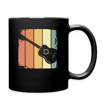 Ukulele - Full Colour Mug - black - Right