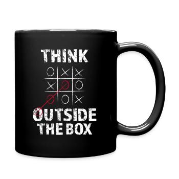 Philosophie Denken - Tasse einfarbig - Schwarz - Rechts
