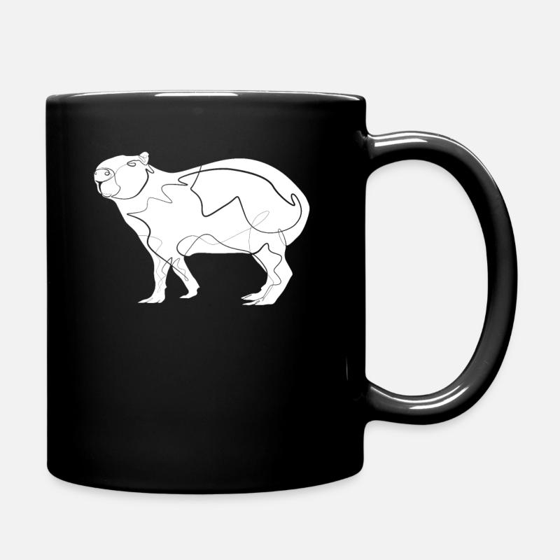 Capybara - Tasse einfarbig - Schwarz