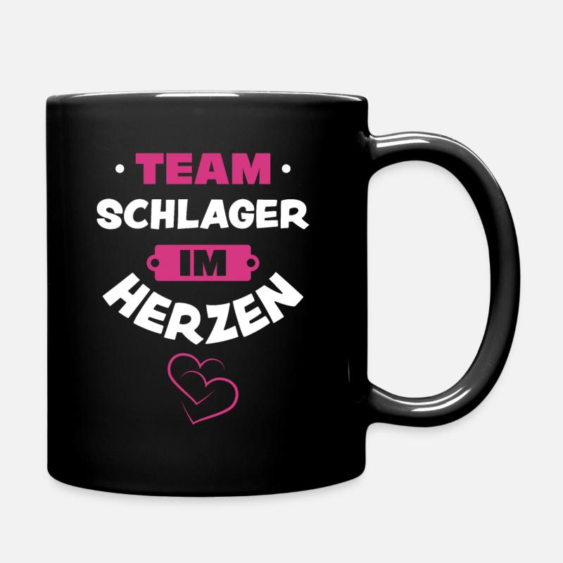 Schlager - Tasse einfarbig - Schwarz