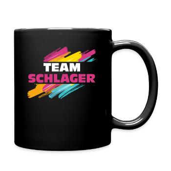 Schlager Gruppe - Tasse einfarbig - Schwarz - Rechts