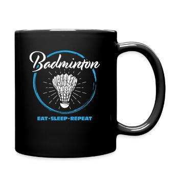 Badminton - Full Colour Mug - black - Right