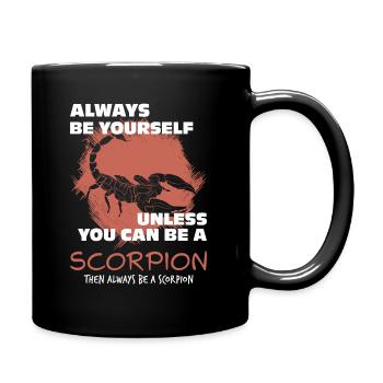 Skorpion - Tasse einfarbig - Schwarz - Rechts