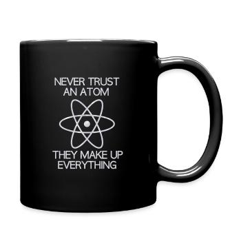 Never trust in atom - Full Colour Mug - black - Right