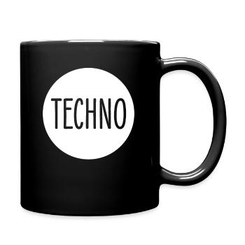 Techno - Full Colour Mug - black - Right