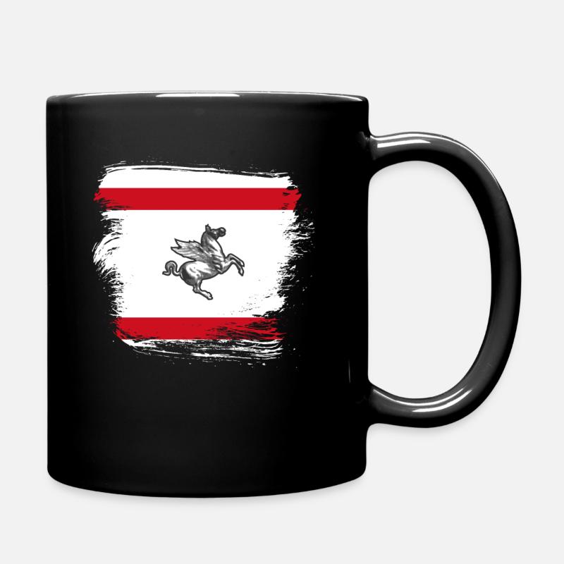 Toskana Italien - Tasse einfarbig - Schwarz