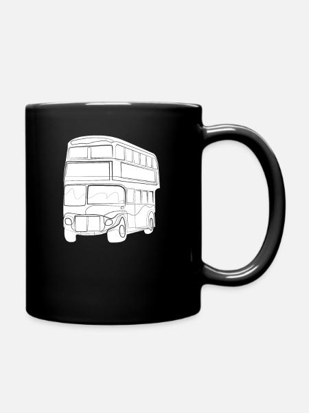 London Bus - Tasse einfarbig - Schwarz