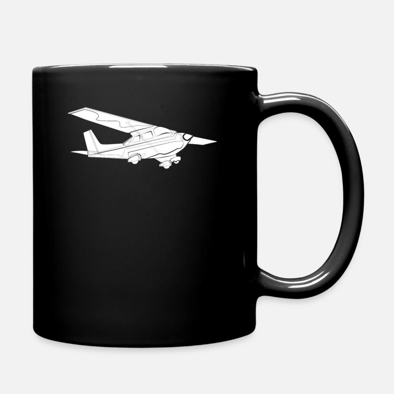Aviation Aircraft - Full Colour Mug - black