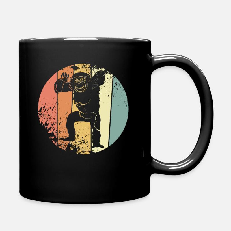 Schimpanse - Tasse einfarbig - Schwarz