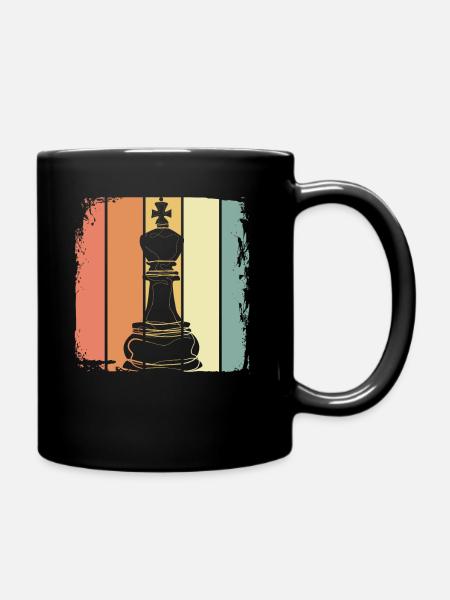 Schach - Tasse einfarbig - Schwarz