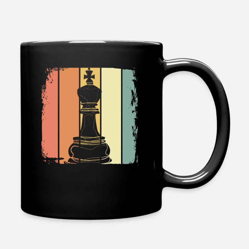 Schach - Tasse einfarbig - Schwarz