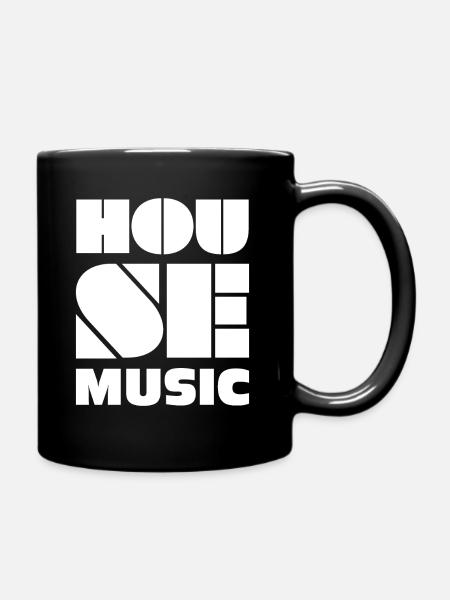 House Music - Full Colour Mug - black
