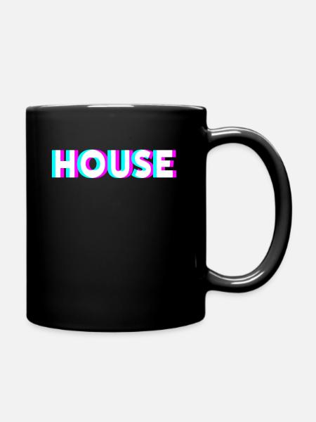 House - Mug uni - noir