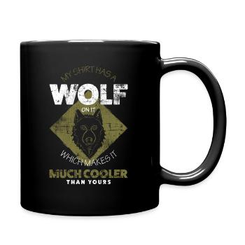 Wolf - Mug uni - noir - Droite