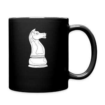 Schach - Tasse einfarbig - Schwarz - Rechts