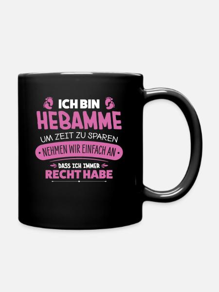 Sage-femme - Mug uni - noir