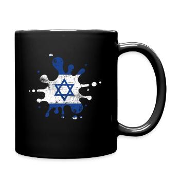 Israel - Tasse einfarbig - Schwarz - Rechts