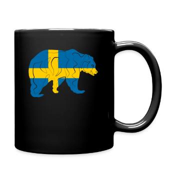 Sweden - Full Colour Mug - black - Right