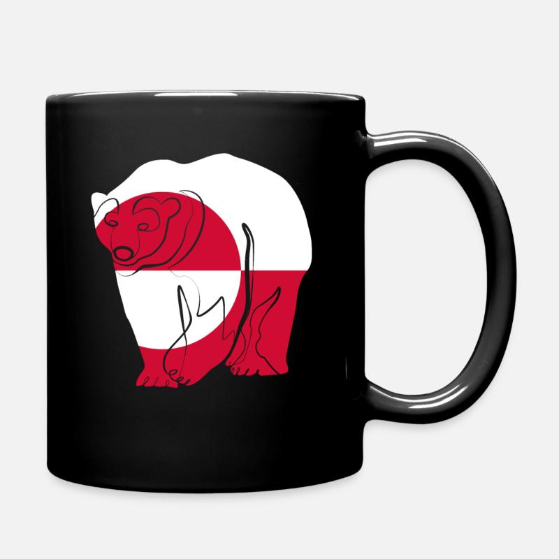 Grönland - Tasse einfarbig - Schwarz