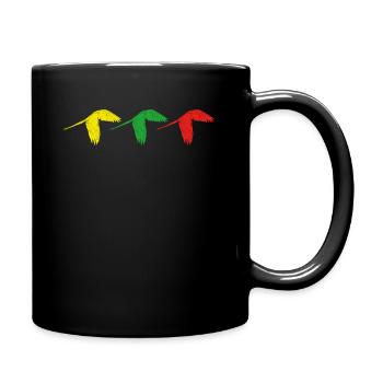 Perroquet - Mug uni - noir - Droite