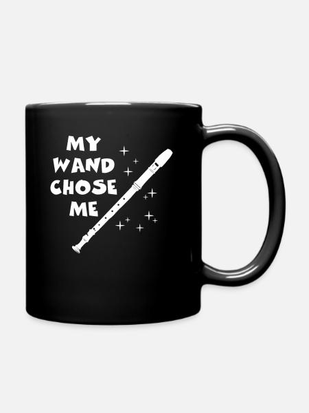 Flöte - Tasse einfarbig - Schwarz
