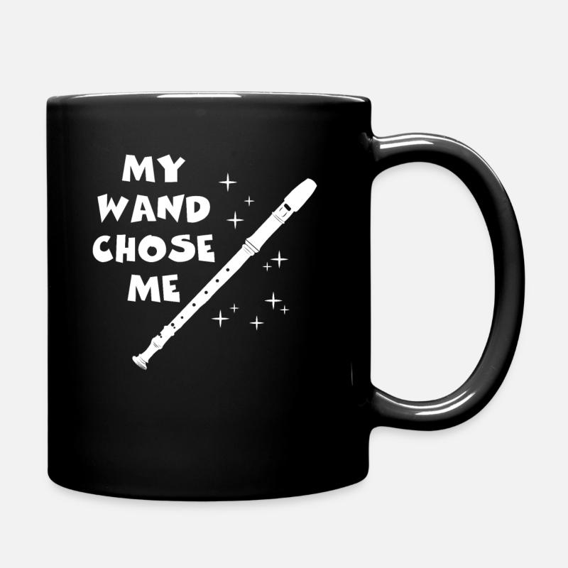 Flöte - Tasse einfarbig - Schwarz