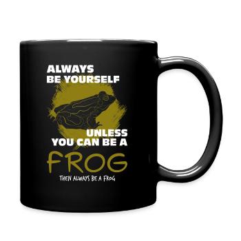 Frosch - Tasse einfarbig - Schwarz - Rechts