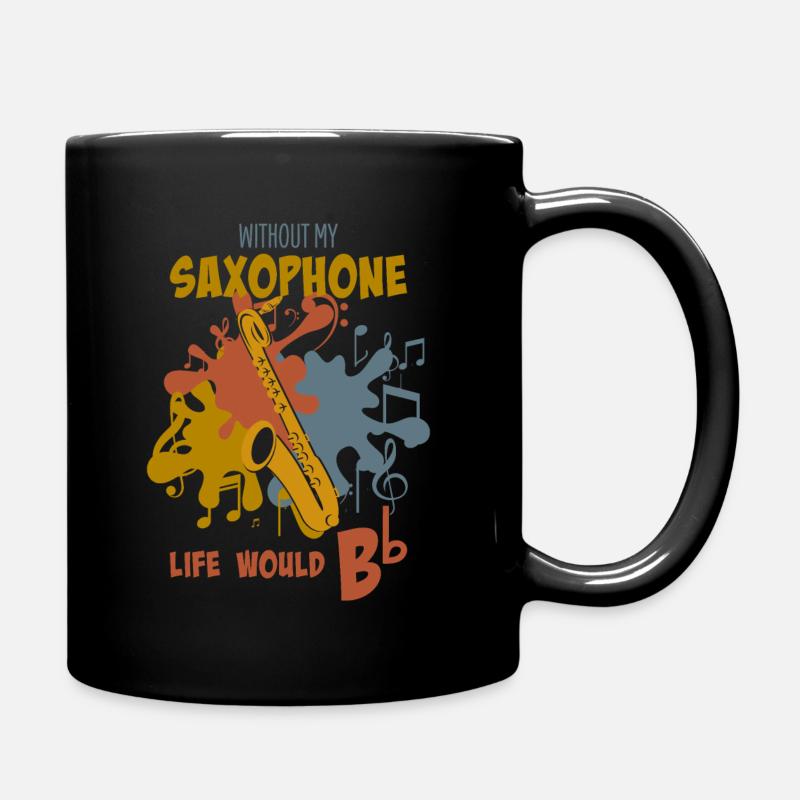 Saxophone - Mug uni - noir