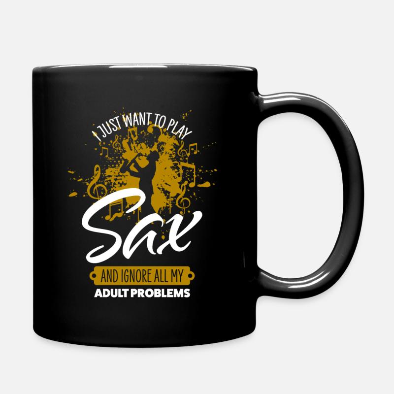 Saxophone - Mug uni - noir