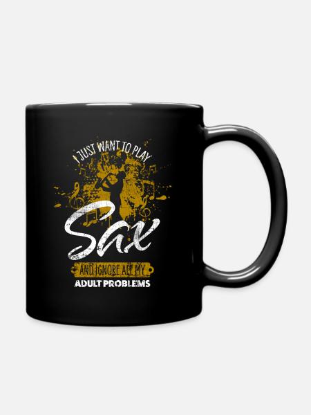 Saxophone - Mug uni - noir