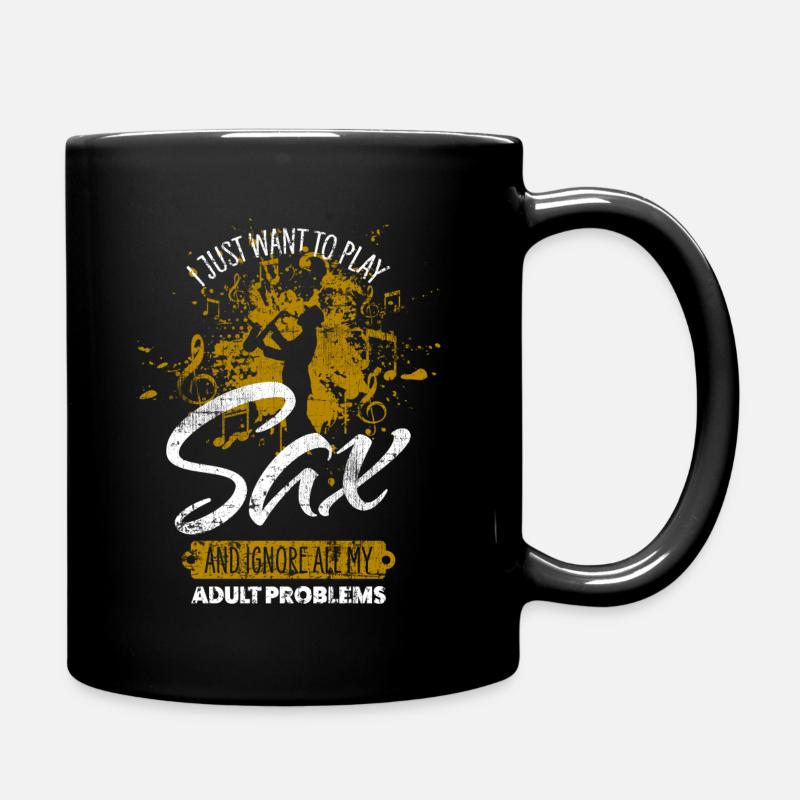 Saxophone - Mug uni - noir