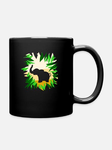 Éléphant désert éléphant nain éléphant forêt éléphant - Mug uni - noir