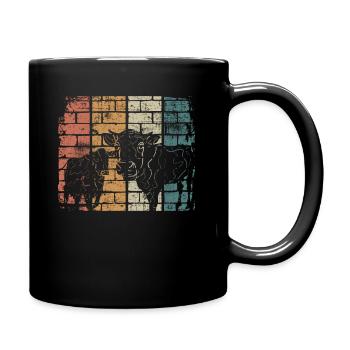 Vache Bauer - Mug uni - noir - Droite