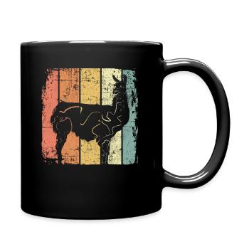 Lama - Tasse einfarbig - Schwarz - Rechts