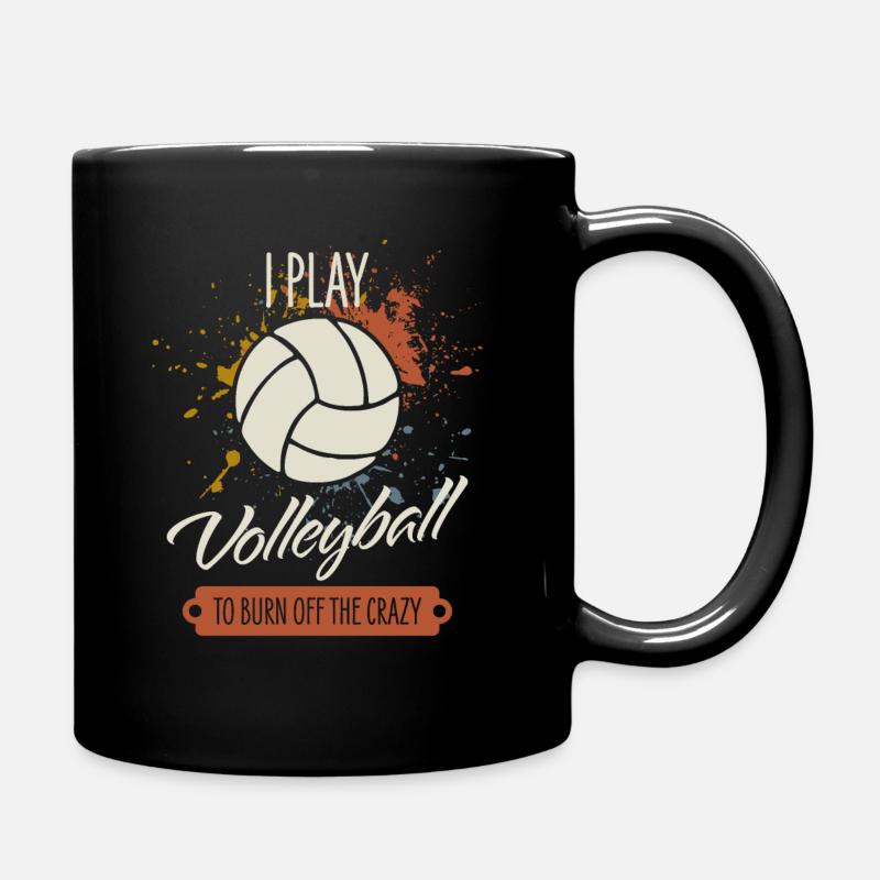 Volley-ball - Mug uni - noir