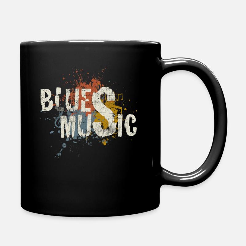 Blues - Tasse einfarbig - Schwarz