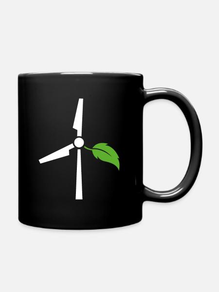 Énergie éolienne - Mug uni - noir