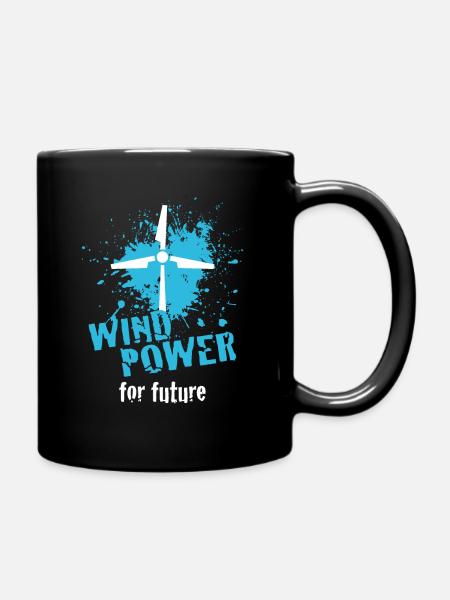 Énergie éolienne - Mug uni - noir