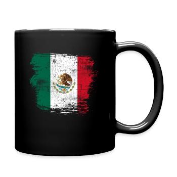 Mexiko - Tasse einfarbig - Schwarz - Rechts