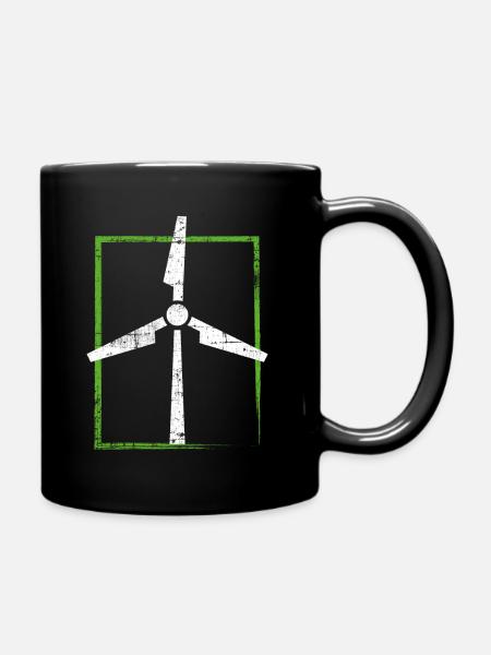 Énergie éolienne - Mug uni - noir