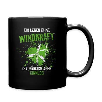 Wind power - Full Colour Mug - black - Right