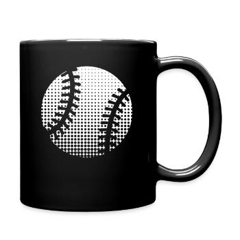 Baseball - Tasse einfarbig - Schwarz - Rechts
