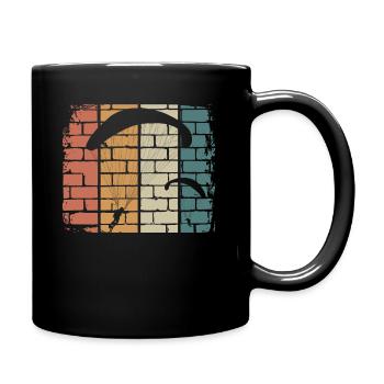 Fallschirm Gleitschirm - Tasse einfarbig - Schwarz - Rechts