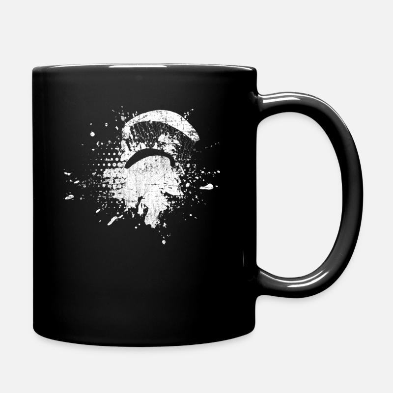 Gleitschirmfliegen - Tasse einfarbig - Schwarz